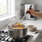 Stainless Steel Ladle and Pasta Server Set, Food-Grade Thickened Metal Soup - Image 5