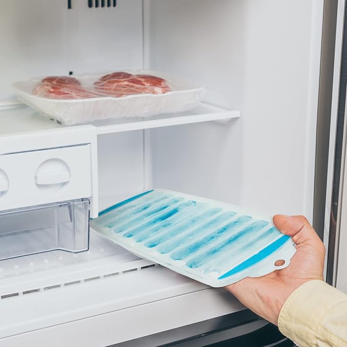 Meadow Lane Ice Stick/Cube Tray, Teal Blue, Narrow and Long - Image 6