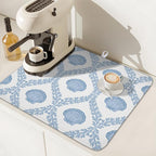Summer Sea Shell Drying Mat 18x16 Inch, Light Blue Drying Mat - Image 7