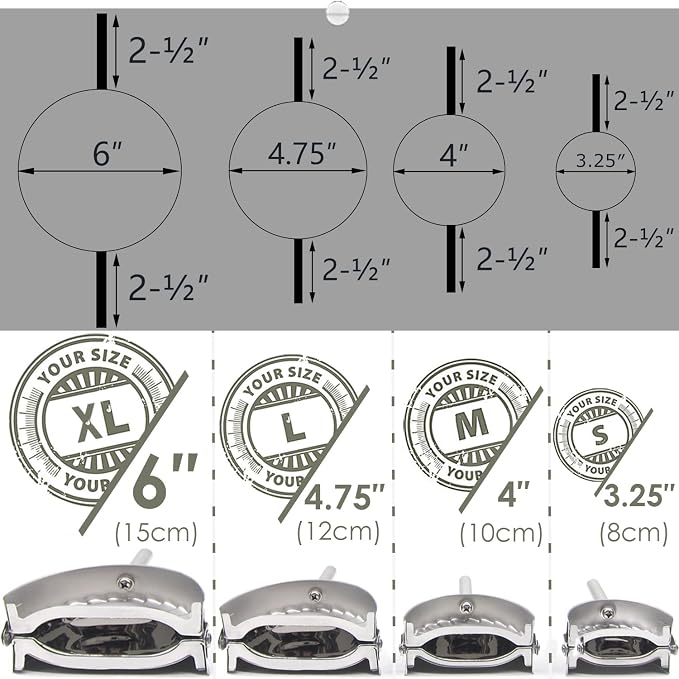 KAYCROWN 6 Inch Empanada Press, Stainless Steel Dumpling Maker Dough Cutter - Image 9