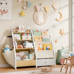 HAVLOTII Kids Bookshelf and Toy Storage - Image 9