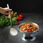 White Soup Ladle Spoons 12.2 Inch Big Serving Cooking Spoons Enamel Steel Stew - Image 4