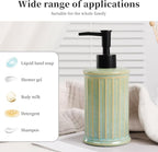 ANTIS'S HOME Soap Dispenser Liquid 11.84OZ | Ceramic Refillable Hand Dish Soap - Image 4