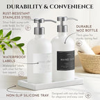 Glass Soap Dispenser Set of 2 - Image 6
