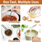 Stainless Steel Measuring Whisk, Double-Ended Whisk - Image 2