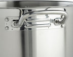 Winware Stainless 20-Quart Steel Stock Pot - Image 4