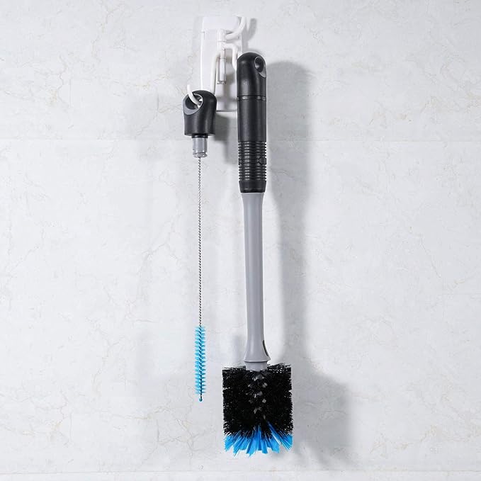 MOSOLAN 2-in-1 Bottle and Straw Cleaning Brush, Long Handle Water Bottle - Image 6