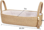 ABenkle XL Small Storage Basket, Jute Rope Woven Toilet Paper Tray Organizer - Image 2