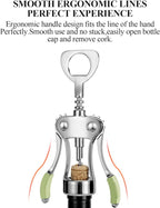 KORCCI Wine Opener, Heavy-Duty Zinc Alloy Wing Corkscrew, Premium Beer Bottle - Image 6