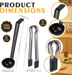 12 Pieces Plastic Serving Utensils Set Including 6 Pcs 1 oz Small Ladle and 6 - Image 2
