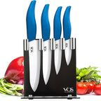 Vos Ceramic Knife Set with Block, Ceramic Knives Set by Vos