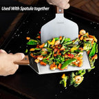 Vovoly Extra Wide Griddle Scraper, 5.5''x5.5'' Smashed Burger Scraper Grill - Image 8