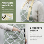 NLUS 2 Pack Kitchen Cooking Aprons, Adjustable Bib Waterproof Chef Apron - Image 4