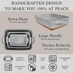 Mora Ceramic Set of 2 Baking Dishes - Image 4
