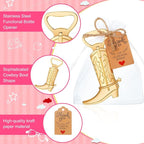 Meanplan 99 Pcs Cowboy Boot Bottle Opener Set Cowgirl Western Derby Wedding - Image 3