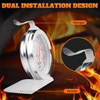 Stainless Steel Oven Thermometer 50-300°C/100-600°F, Analog Instant Read - Image 3