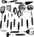 Chef Craft Select Slotted Spoon, 12.75 inches, Stainless Steel/Black - Image 3
