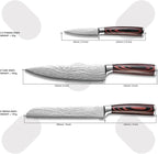 Kitchen Knife Set, Razor Sharp High Carbon Steel Knives Set, Gift Ready Knife - Image 3