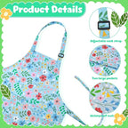 2 Pack Kids Apron, Cute Cooking Aprons, Waterproof Art Apron - Image 3
