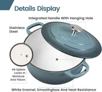 EDGING CASTING Enameled Cast Iron Round Dutch Oven - Image 3