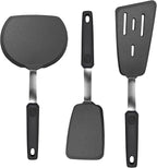 3 Piece Silicone Spatula Turner Set, Spatulas Silicone Heat Resistant Kitchen by Cohibon