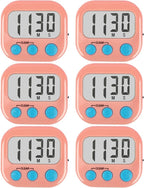 6 Pack Kitchen Timers Loud Ring Digital Timers by AOUCE