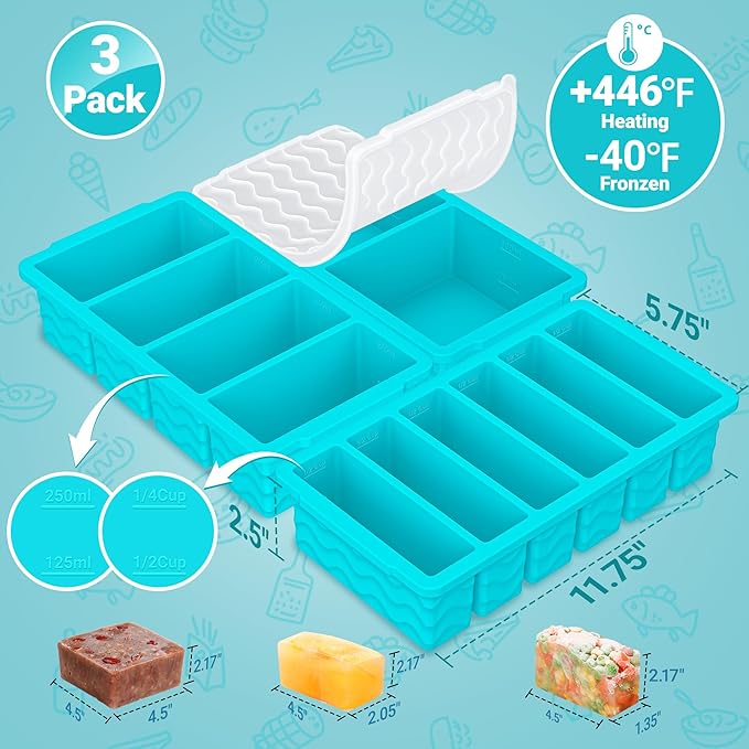 3-Pack Silicone Freezer Trays - Image 6