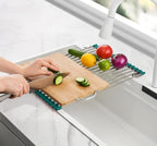 Tomorotec Stainless Steel Roll Up Dish Drying Rack, Foldable Over The Sink - Image 7