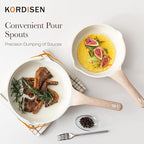 Kordisen Ceramic Non Stick Frying Pans Skillet, 8 Inch Ceramic Small Egg Pan - Image 9