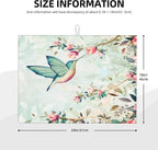 Hummingbird Flowers Dish Drying Mat 18x24 Inch, Microfiber Absorbent Fast Dry - Image 2