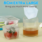 Ice Cube Trays 2 Pack, JRISBO Large Silicone Ice Cube Molds - Image 3