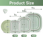 Collapsible Colander and Sink Basin Set - 2 in 1 Collapsible Colander Strainer - Image 2
