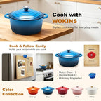 Enameled Cast Iron Dutch Oven - 7QT Pot - Image 2