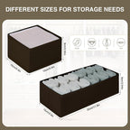 DIMJ Drawer Organizer Clothes, Underwear Drawer Organizer, Fabric Drawer - Image 5