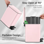 TIPGO Slim Bathroom Trash Can - Image 4