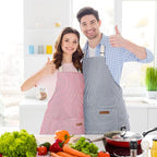 Handepo 12 Pcs Cotton Aprons for Women Men - Image 5