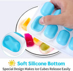 Silicone Ice Cube Tray, 8 Pack Easy-Release & Flexible 14-Ice Cube Trays - Image 4