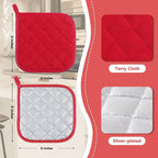 Joyhalo 6 Pack Pot Holders for Kitchen, Cotton Oven Holder - Image 2