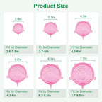 Silicone Stretch Lids – 6 Pack Reusable Food Covers, Flexible Silicone - Image 2