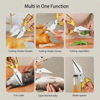 Meat Scissors Heavy Duty Sharp Shears Kitchen Scissors all Purpose, Stainless - Image 5