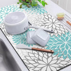 Findosom 2PCS 16" x 24" Dish Drying Mat & 24" x 5.5" Sink Splash Guard - Image 7