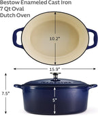Tramontina Bestow Enameled Cast Iron Oval Dutch Oven Pot - Image 3