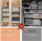 Yociyoga 4 Tier Stackable Closet Organizers and Storage Shelves, Foldable - Image 6