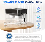Waterdrop WFD-22L-DF Water Filter Dispenser, 40-Cup Water Purifier, 2 Built-in - Image 6