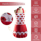Vintage Floral Apron for Women - Image 8
