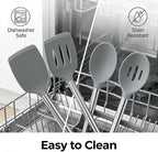 Vayvnt 4 PCS Cooking Utensils Set, Silicone Kitchen Spatula Set - Image 7
