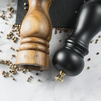 BILL.F Salt and Pepper Grinder Wooden Black Pepper Mill Grinder Salt Pepper - Image 7