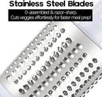 Rotary Cheese Grater with Handle, Round Mandoline Speed Kitchen Slicer - Image 6