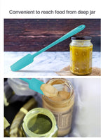 2-Pack Vovoly Silicone Jar Spatulas, Small Seamless Design Rubber Scraper - Image 6