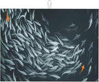 Japanese Fish Dish Drying Mat 18x24 Inch, Microfiber Absorbent Fast Dry Mat by Unknown